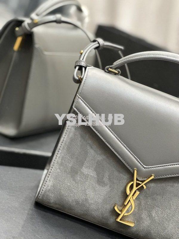 Replica YSL Saint Laurent Cassandra Medium Top Handle In Box Leather A 4