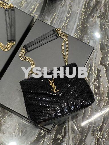 Replica YSL Saint Laurent Loulou Small Chain Bag In Quilted "Y" Leathe 6