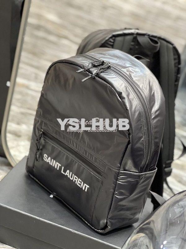 Replica YSL Saint Laurent Nuxx Backpack In Nylon 623698 Black 3