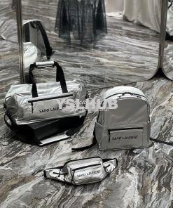 Replica YSL Saint Laurent Nuxx Backpack In Metallized Nylon 623698 Pla