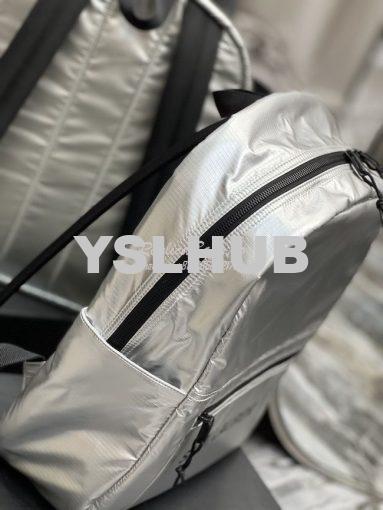Replica YSL Saint Laurent Nuxx Backpack In Metallized Nylon 623698 Pla 5