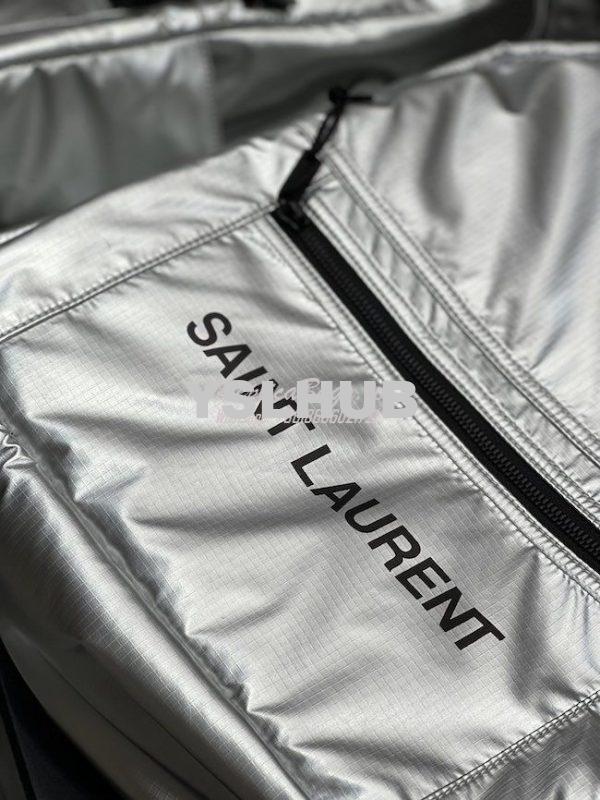 Replica YSL Saint Laurent Nuxx Backpack In Metallized Nylon 623698 Pla 7