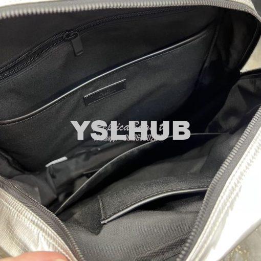 Replica YSL Saint Laurent Nuxx Backpack In Metallized Nylon 623698 Pla 9