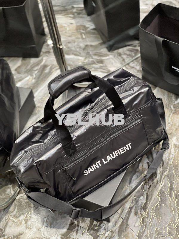 Replica YSL Saint Laurent Nuxx Duffle In Nylon 581374 Black 3