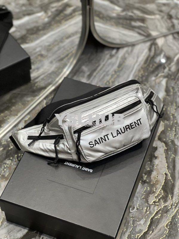Replica YSL Saint Laurent Nuxx Crossbody Bag In Metallized Nylon 58137 2