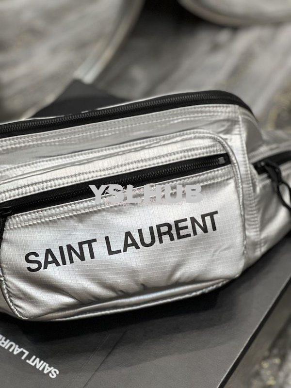 Replica YSL Saint Laurent Nuxx Crossbody Bag In Metallized Nylon 58137 4