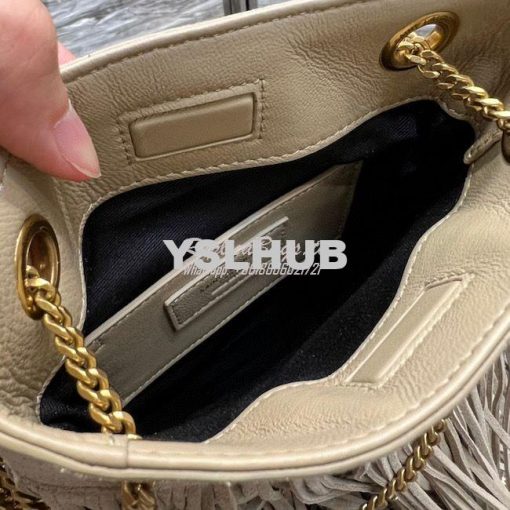Replica YSL Saint Laurent Grace Small Chain Bag In Suede 6337530 Taupe 8