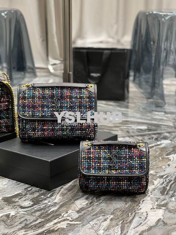 Replica YSL Saint Laurent Kate Chain Wallet With Tassel In Multicolour 11