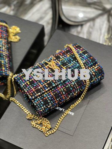 Replica YSL Saint Laurent Kate Chain Wallet With Tassel In Multicolour 7