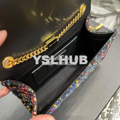 Replica YSL Saint Laurent Kate Chain Wallet With Tassel In Multicolour 8