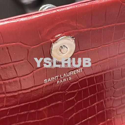 Replica YSL Saint Laurent Kate Chain Wallet With Tassel In Crocodile-e 10