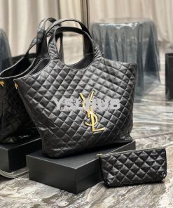 Replica YSL Saint Laurent ICARE Maxi Shopping Bag In Quilted Lambskin