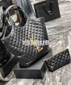 Replica YSL Saint Laurent ICARE Maxi Shopping Bag In Quilted Lambskin 2