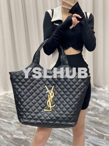 Replica YSL Saint Laurent ICARE Maxi Shopping Bag In Quilted Lambskin 14
