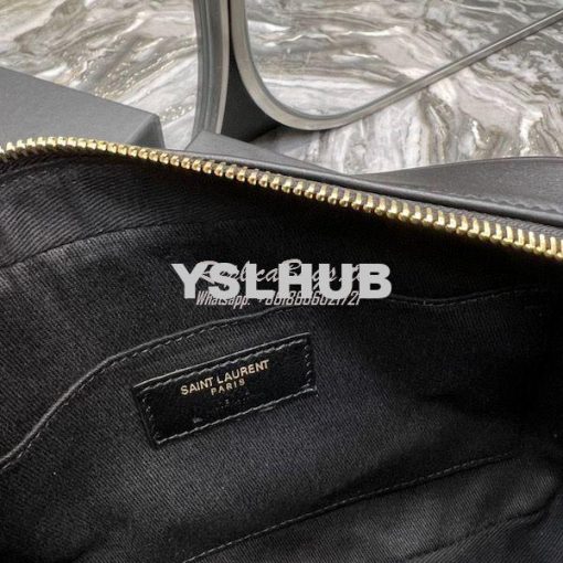 Replica YSL Saint Laurent Lou Camera Bag In Canvas And Smooth Leather 9