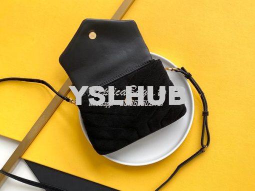 Replica YSL Saint Laurent Loulou Toy Bag In Suede And Quilted Leather 6
