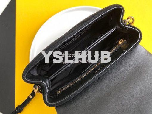 Replica YSL Saint Laurent Loulou Toy Bag In Suede And Quilted Leather 7
