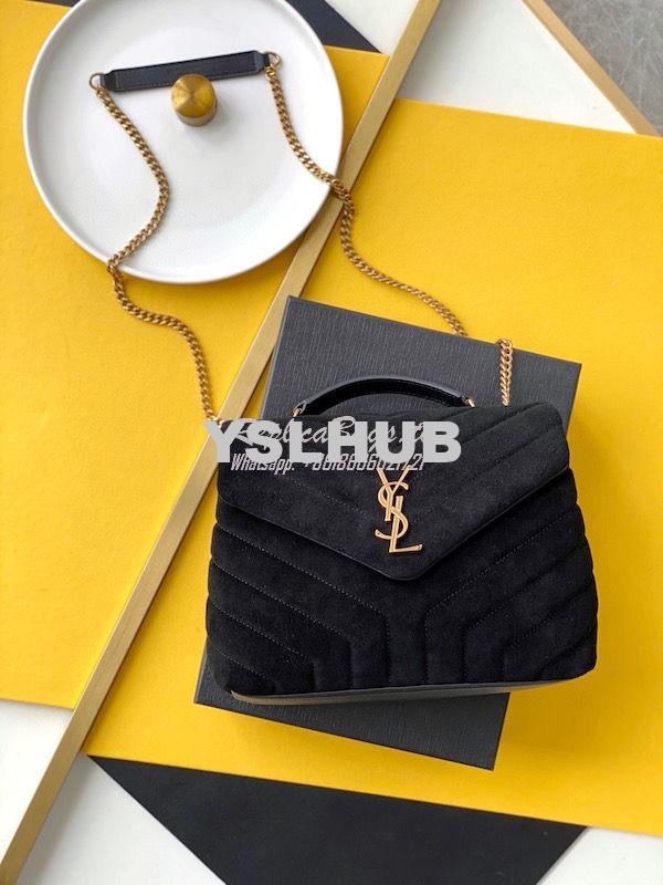 Replica YSL Saint Laurent LouLou Small Bag in Y-Quilted Suede 4946991 12