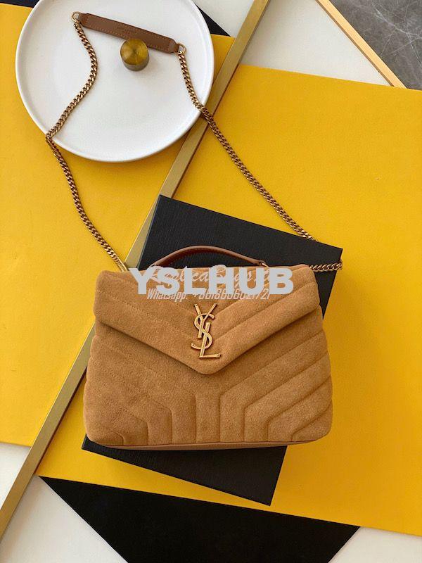 Replica YSL Saint Laurent LouLou Small Bag in Y-Quilted Suede 4946991 11