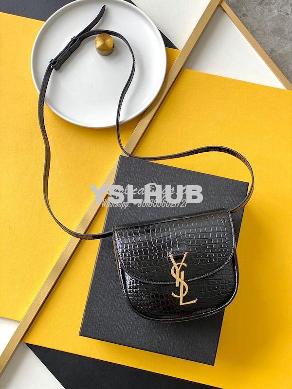Replica YSL Saint Laurent Kate Small Chain Bag In Tiger-print Pony-eff 13