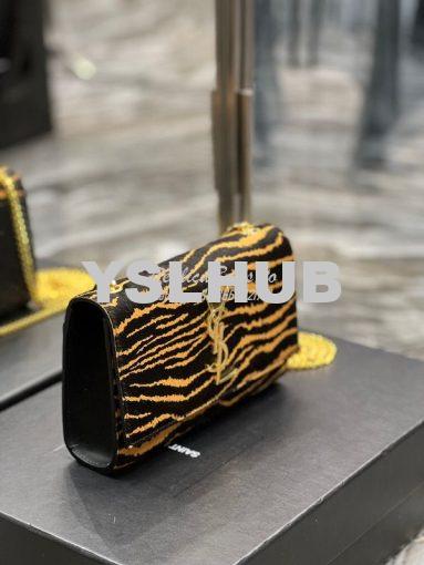 Replica YSL Saint Laurent Kate Small Chain Bag In Tiger-print Pony-eff 4