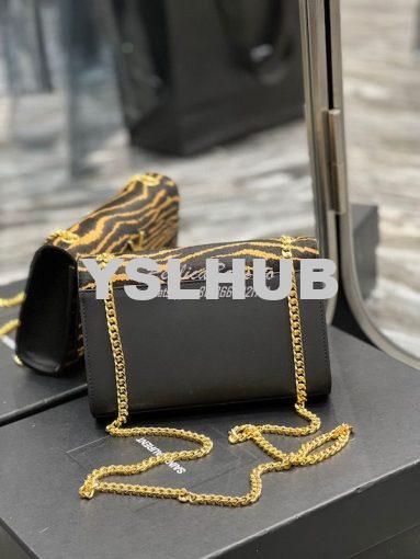 Replica YSL Saint Laurent Kate Small Chain Bag In Tiger-print Pony-eff 6