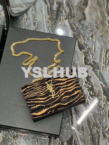 Replica YSL Saint Laurent Kate Small Chain Bag In Tiger-print Pony-eff 7
