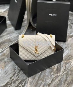 Replica Saint Laurent YSL Envelope Medium Bag In Supple Matelassé Leat