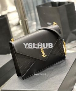 Replica YSL Saint Laurent Gaby Chain Bag In Quilted Lambskin 668864 Bl 2