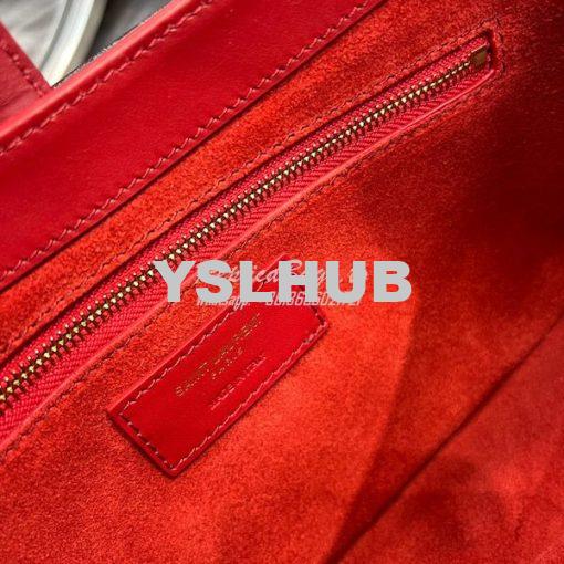 Replica YSL Saint Laurent Le 5 à 7 hobo bag in Red calfskin Smooth lea 9