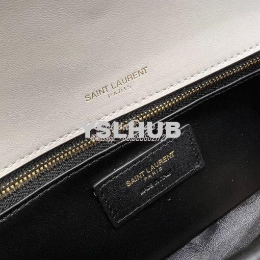 Replica YSL Saint Laurent Kate 99 Supple In Quilted Lambskin White 676 12