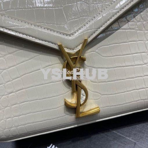 Replica YSL Saint Laurent Cassandra Mini Top Handle Bag In Crocodile E 5