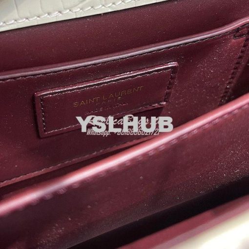 Replica YSL Saint Laurent Cassandra Mini Top Handle Bag In Crocodile E 10