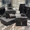 Replica YSL Saint Laurent Medium Kate Bag In Brown Suede And Black Cro 13