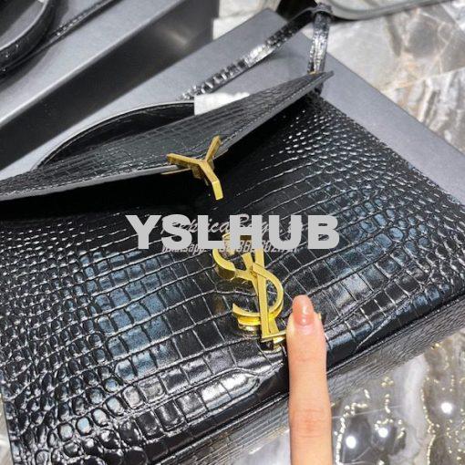 Replica YSL Saint Laurent Cassandra Medium Top Handle Bag In Shiny Cro 7