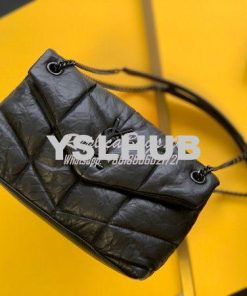 Replica Saint Laurent YSL Puffer Small Bag In Quilted Wrinkled Matte L