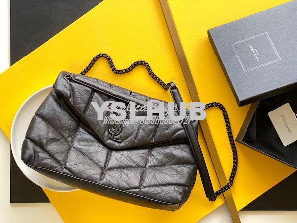 Replica Saint Laurent YSL Puffer Small Bag In Quilted Wrinkled Matte L 10