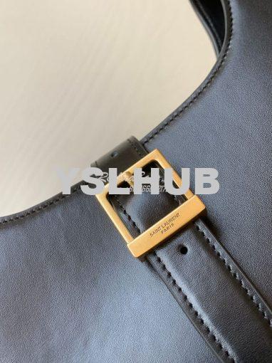 Replica YSL Saint Laurent Le Fermoir Hobo Bag In Shiny Leather 672615 4