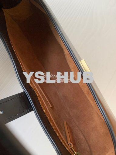 Replica YSL Saint Laurent Le Fermoir Hobo Bag In Shiny Leather 672615 7