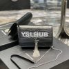 Replica YSL Saint Laurent Kate Chain Wallet With Tassel In Crocodile-e 13