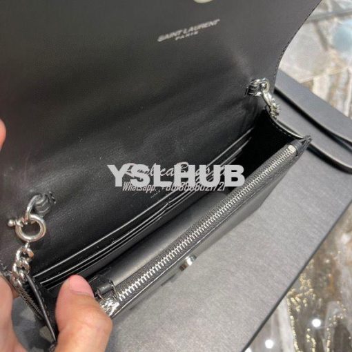 Replica YSL Saint Laurent Kate Chain Wallet With Tassel In Smooth Leat 7
