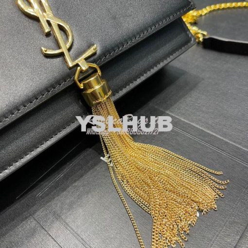 Replica YSL Saint Laurent Kate Chain Wallet With Tassel In Smooth Leat 7