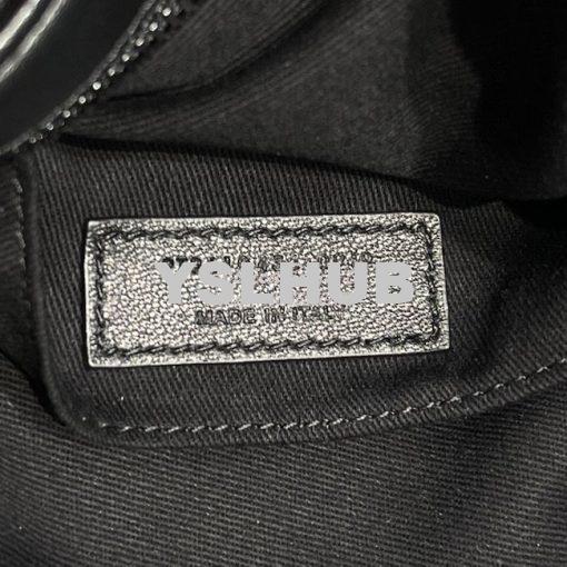 Replica YSL Yves Saint Laurent Vinyle Round Camera Bag In Chevron-quil 8