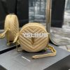 Replica YSL Yves Saint Laurent Vinyle Round Camera Bag In Chevron-quil 11