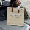 Replica YSL Saint Laurent Rive Gauche N/s Shopping Bag In Felt And Lea 11