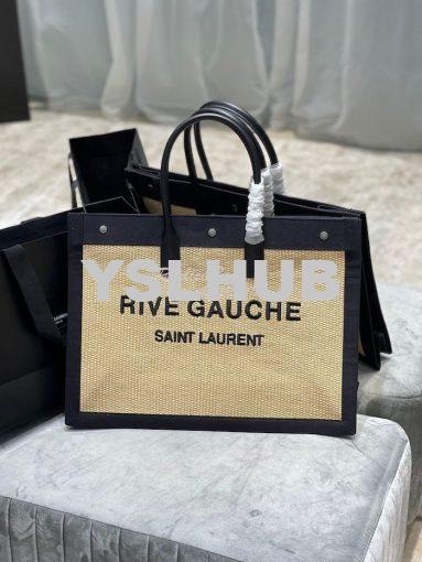 Replica YSL Saint Laurent Rive Gauche Tote Bag In Felt And Leather 499 2