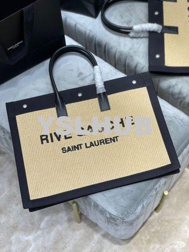 Replica YSL Saint Laurent Rive Gauche Tote Bag In Felt And Leather 499 3