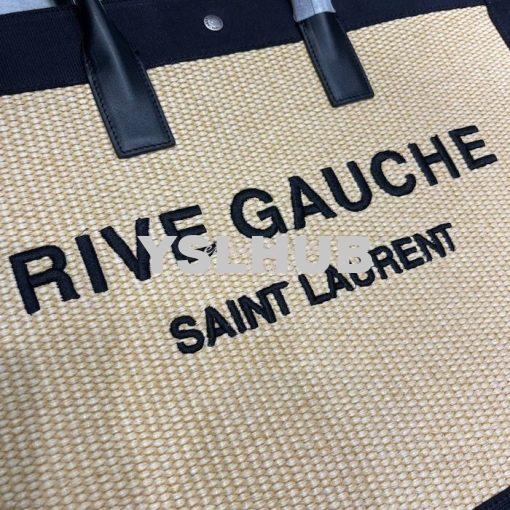 Replica YSL Saint Laurent Rive Gauche Tote Bag In Felt And Leather 499 4