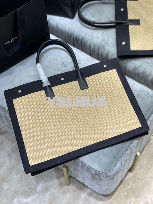 Replica YSL Saint Laurent Rive Gauche Tote Bag In Felt And Leather 499 8