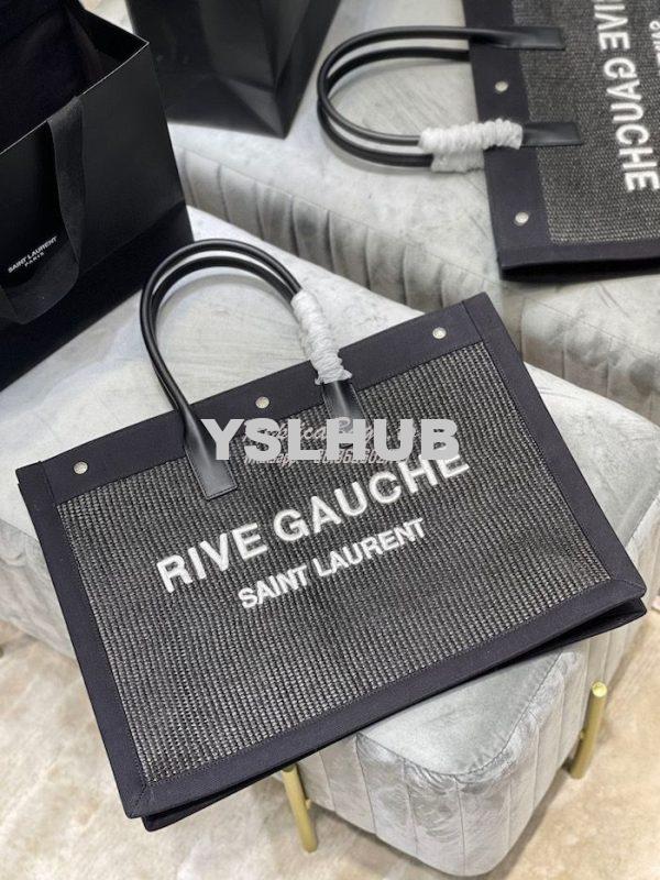 Replica YSL Saint Laurent Rive Gauche Tote Bag In Felt And Leather 499 2